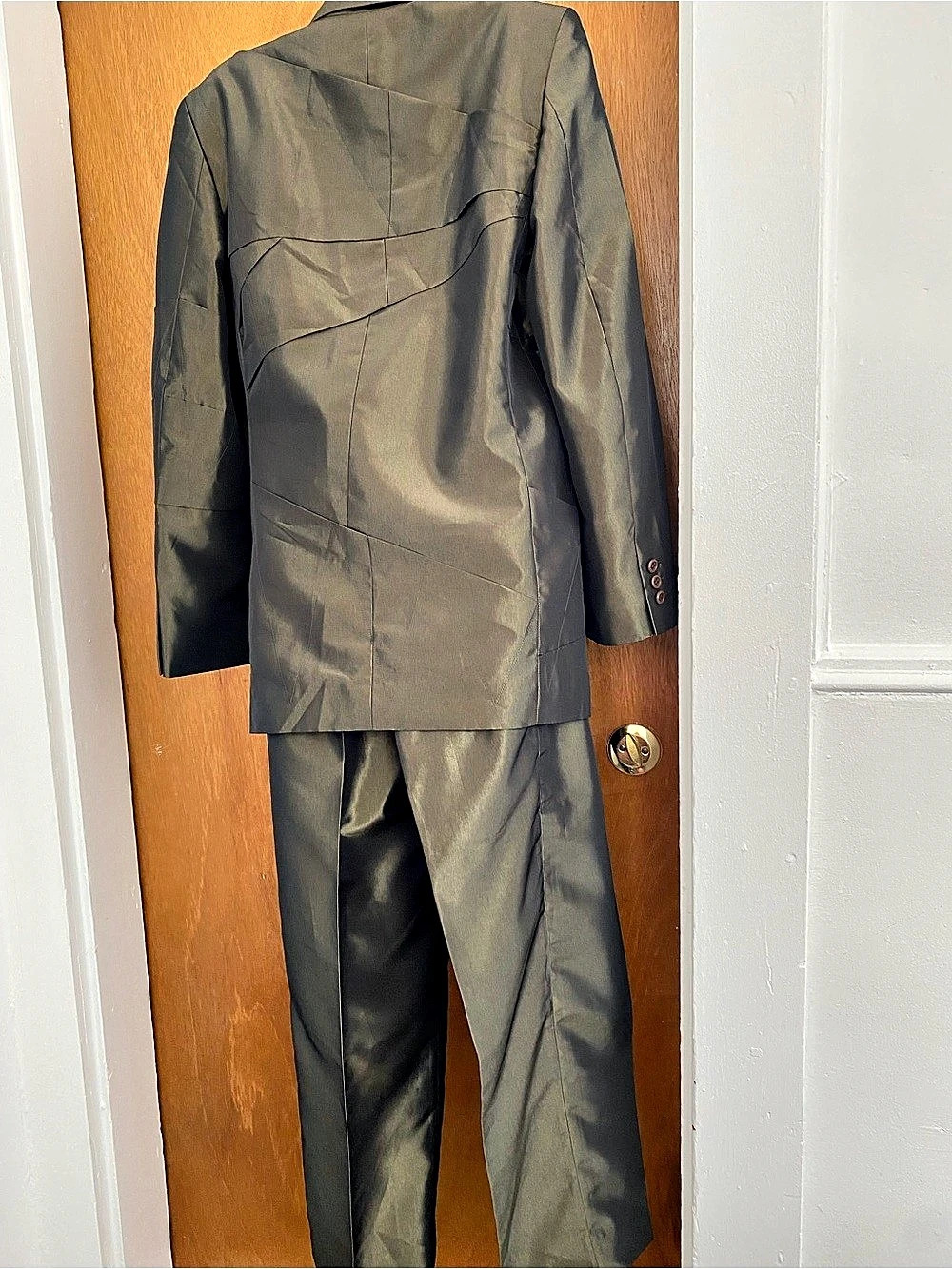 Issey Miyake Women's Two-Piece Suit in Green Size S - Picture 2 of 11